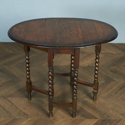 英国クラシック ドロップリーフ ゲートレッグテーブル #83843