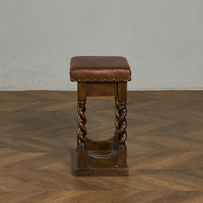 英国 クラシック 収納付 スツール #90015