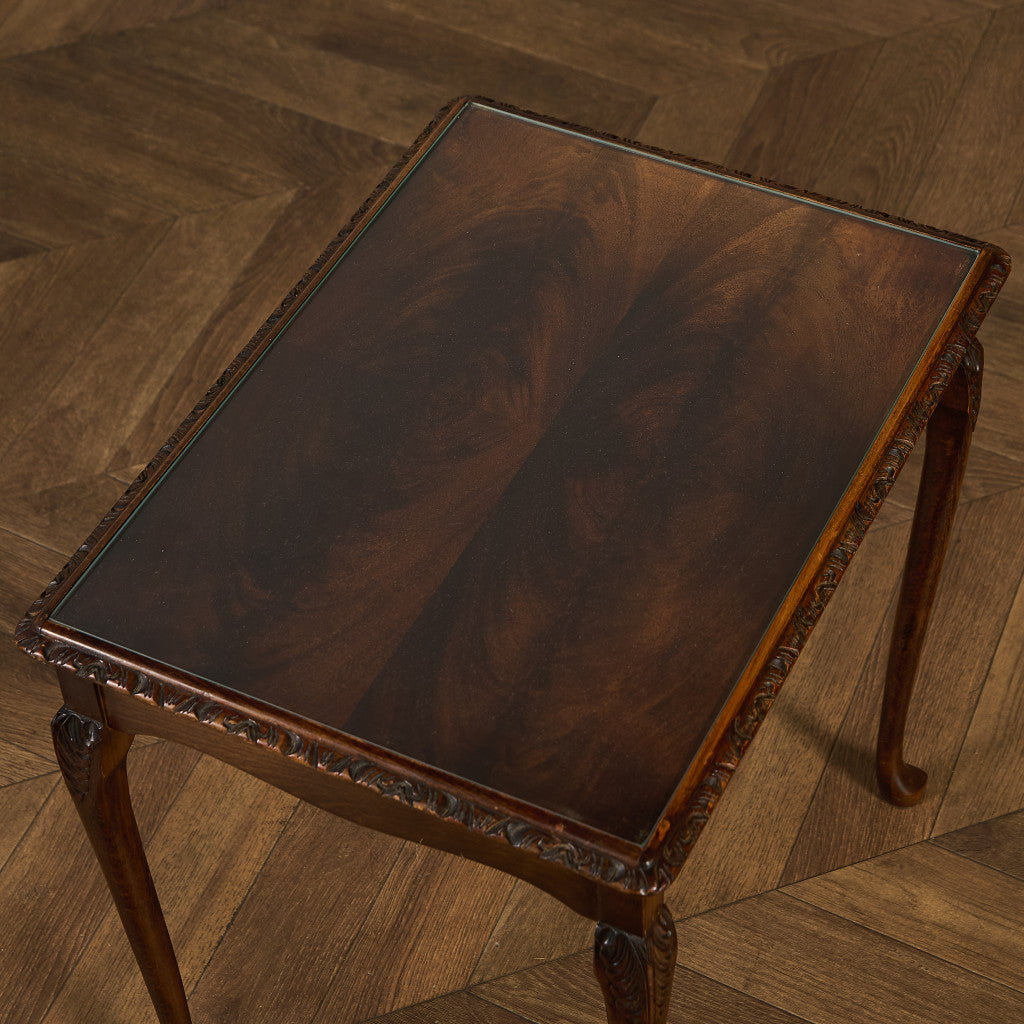 英国 クラシック ガラストップ ネストテーブル #97161 – camori