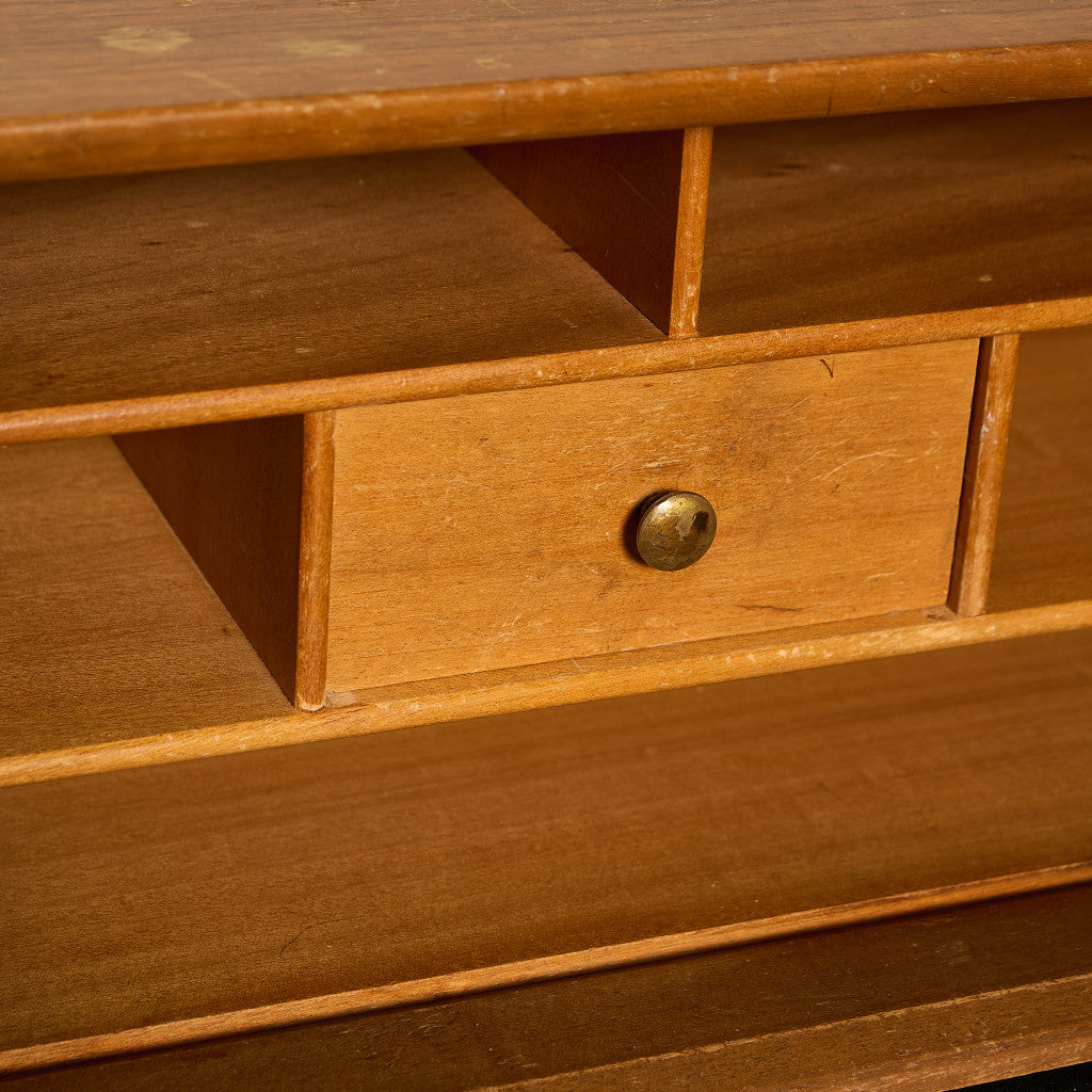 英国 ヴィンテージ 蛇腹扉 ライティングビューロー