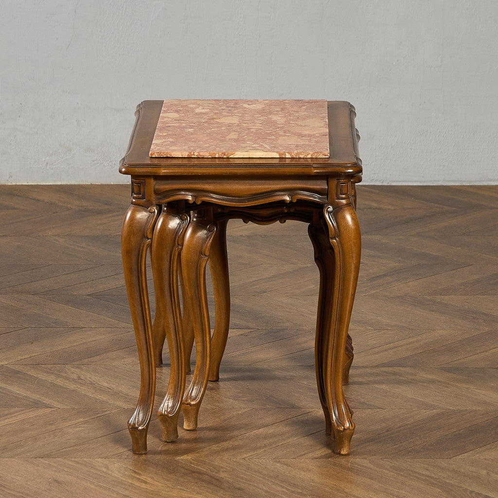 英国 クラシック 大理石 ネストテーブル サイドテーブル #96617