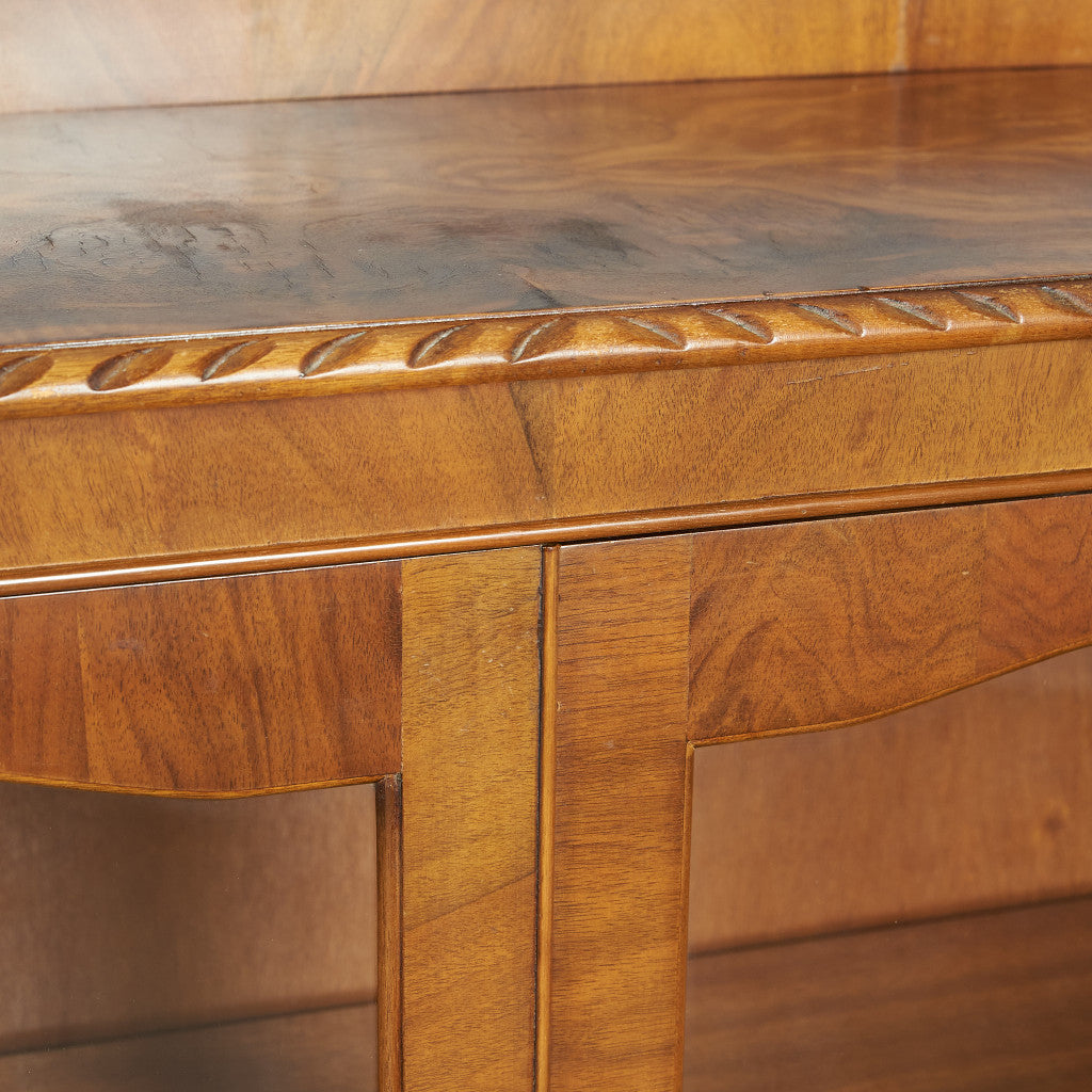 英国クラシック ウォールナット材 ブックケース / 食器棚