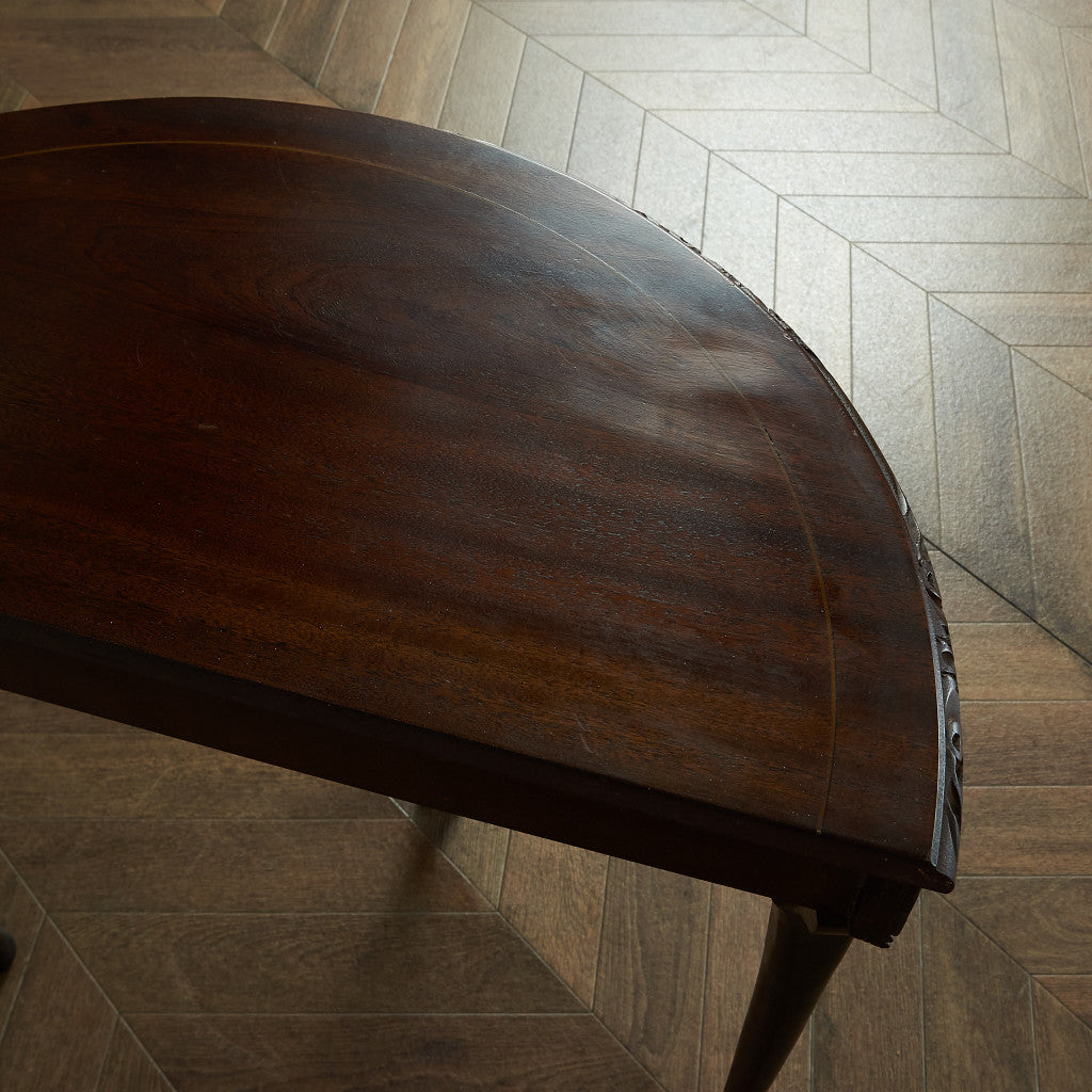 英国製 ハーフムーンテーブル