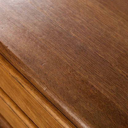 英国 クラシック オーク材 3段 チェスト