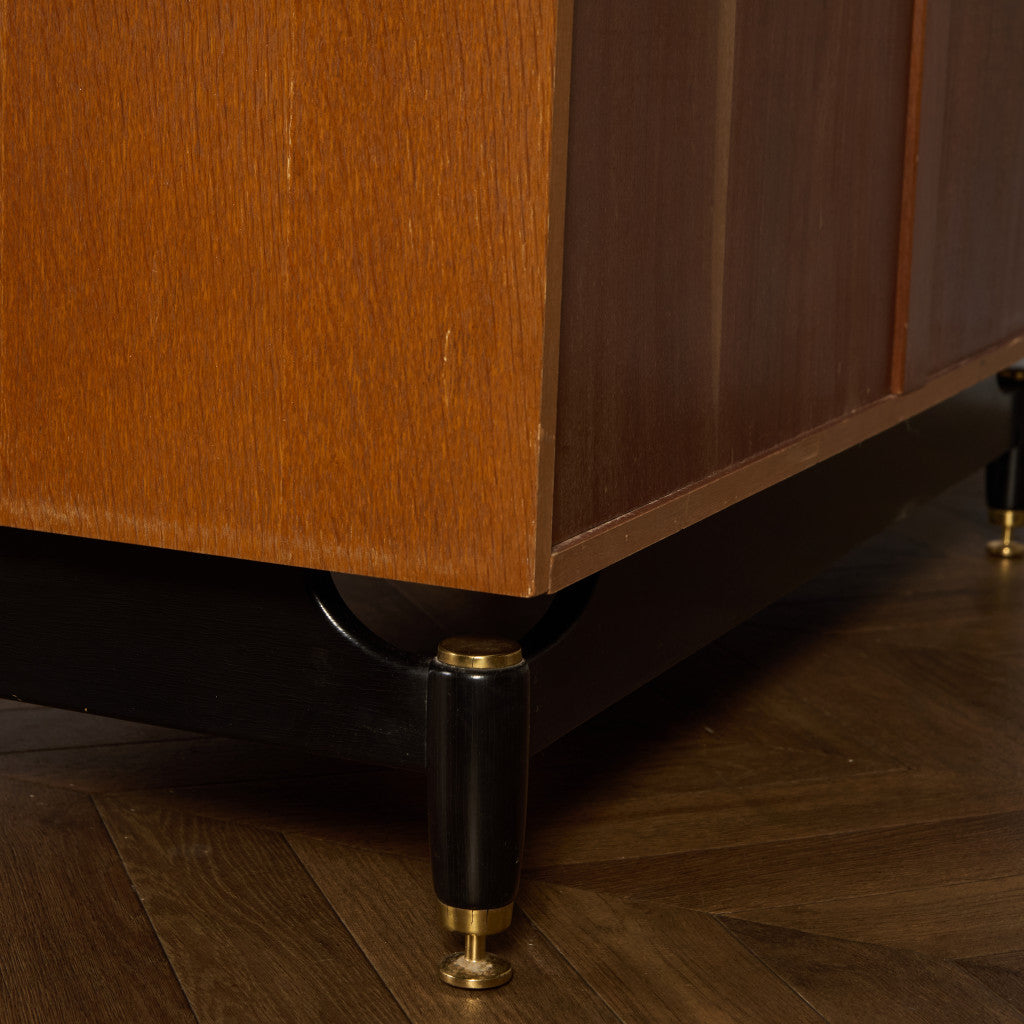 Chinese white ヴィンテージ 3ドア ワードローブ 初期ゴールドラベル