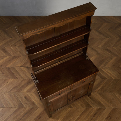 オーク材 ウェルシュドレッサー 食器棚