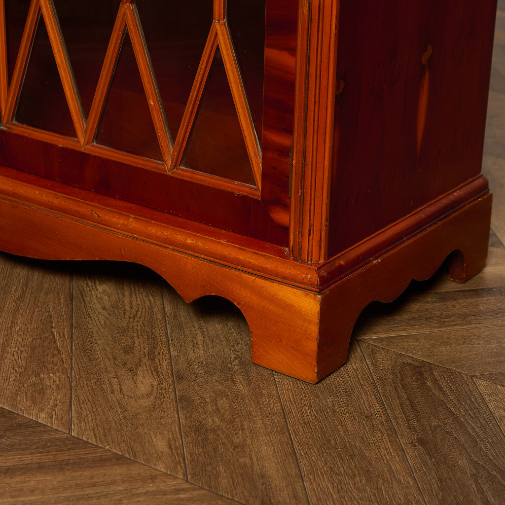 英国 クラシック エドワーディアン様式 ブックケース 食器棚