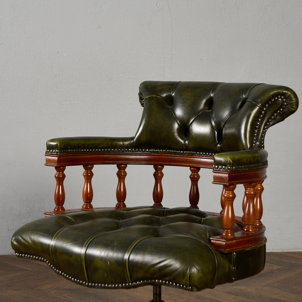 チェスターフィールド キャスターチェア オフィスチェア