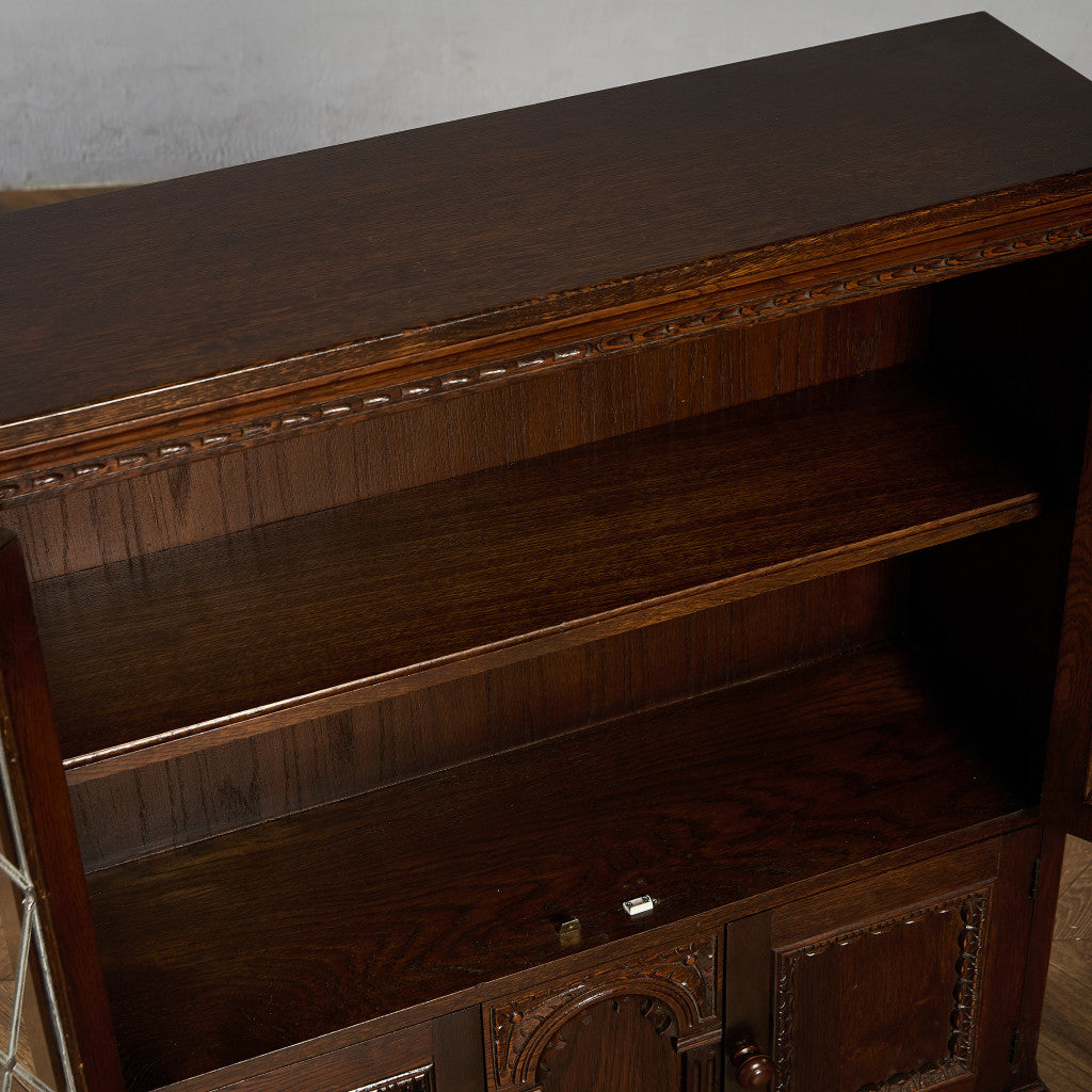 英国 クラシック オーク材 ブックケース