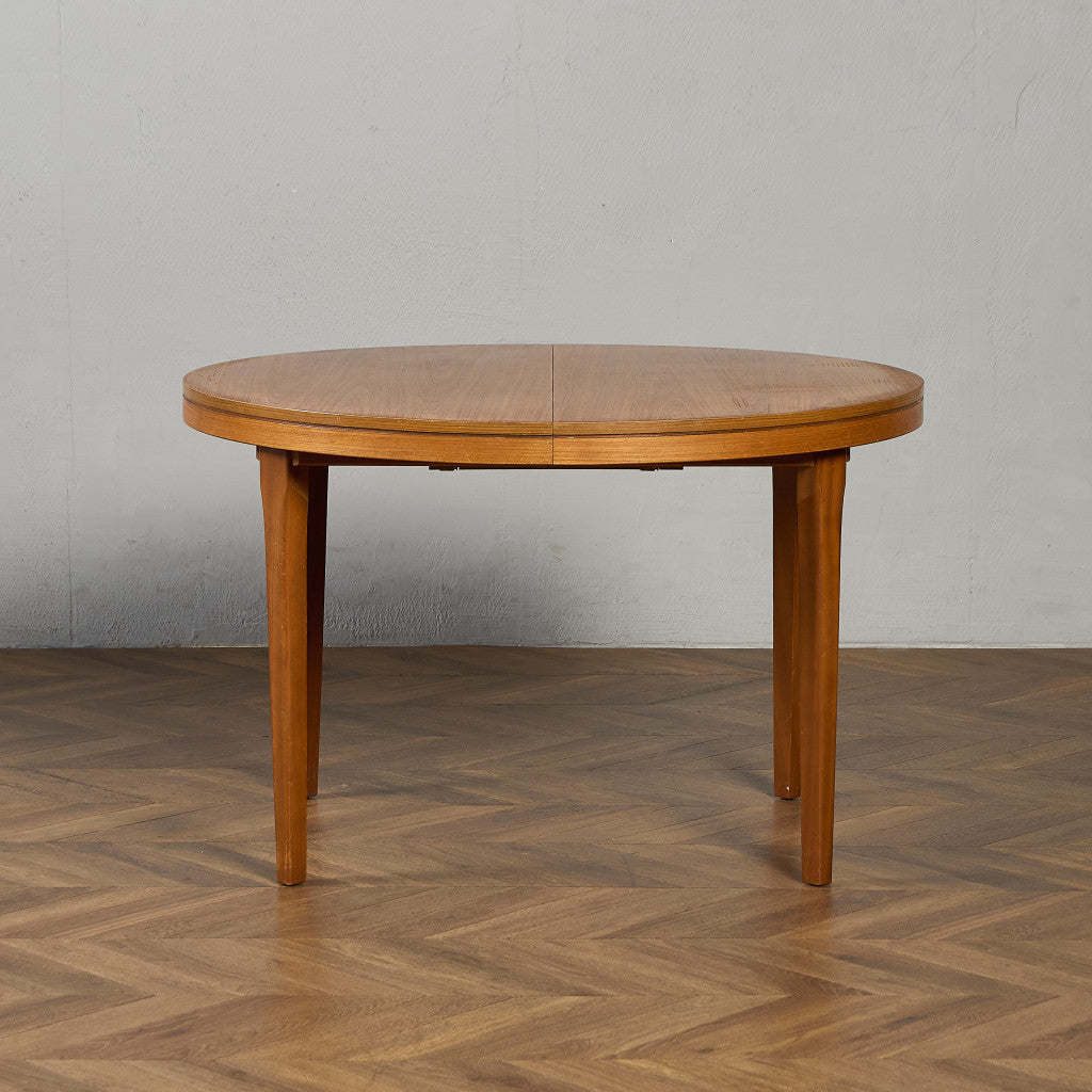 英国 ヴィンテージ エクステンション ラウンド ダイニングテーブル