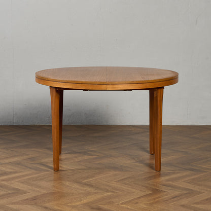 英国 ヴィンテージ エクステンション ラウンド ダイニングテーブル