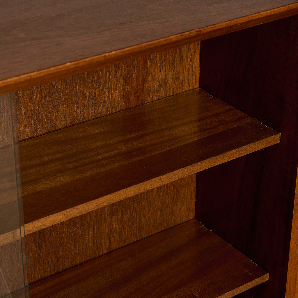 ヴィンテージ ガラス キャビネット 本棚