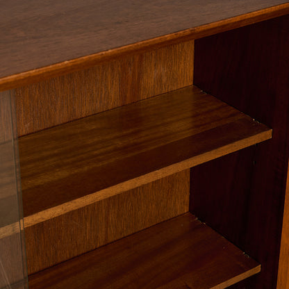 ヴィンテージ ガラス キャビネット 本棚