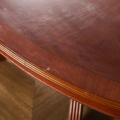 英国 クラシック イチイ材 オーバル センターテーブル