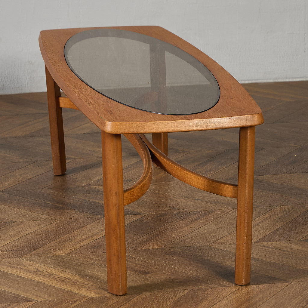 ネイサン Nathan ヴィンテージ スモーク ガラストップ コーヒーテーブル #97348