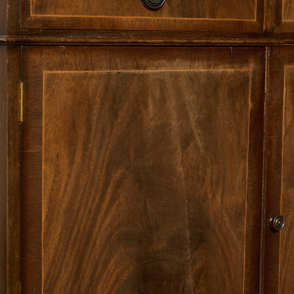 英国 クラシック エドワーディアン 様式 ブックケース カップボード