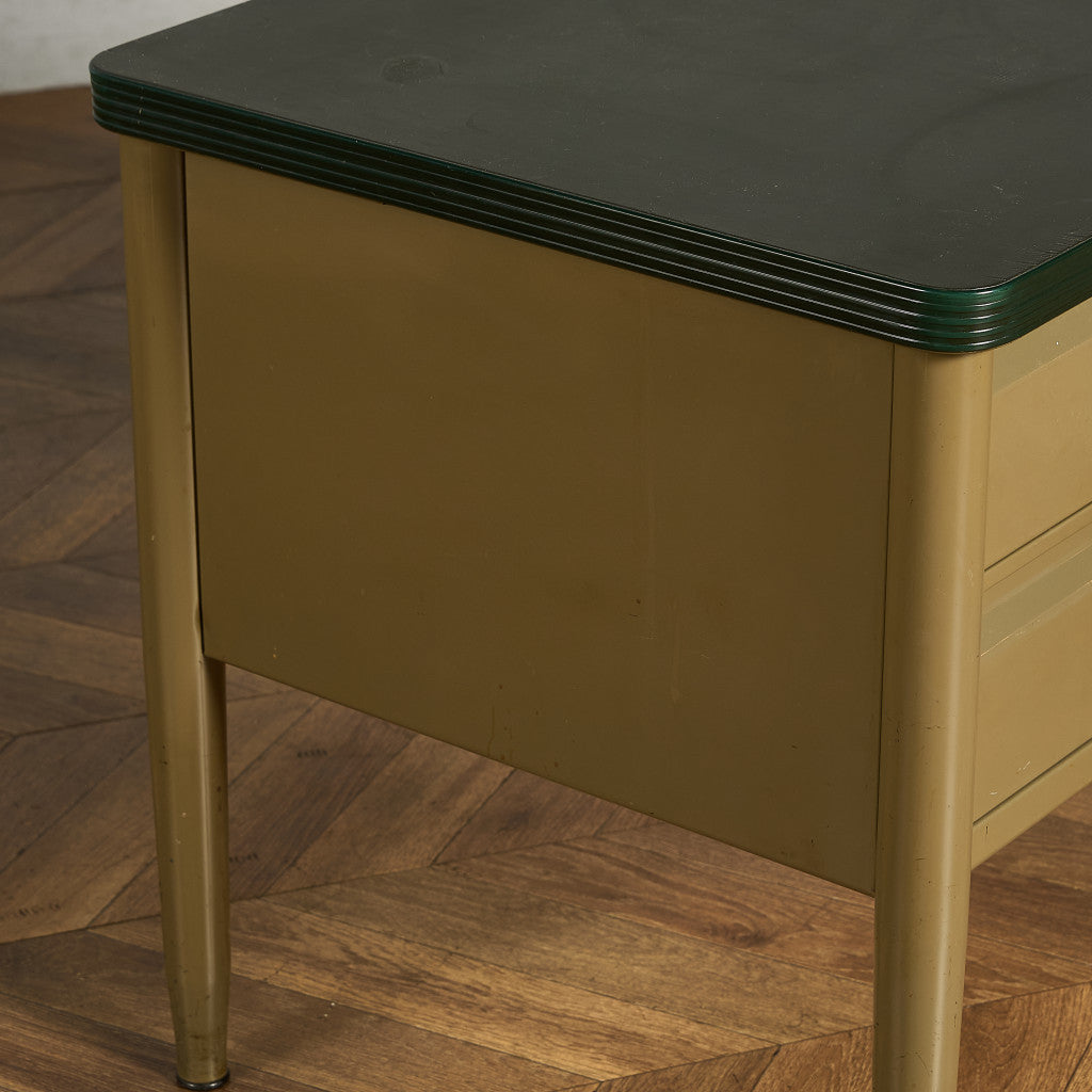 ベルギー ヴィンテージ 片袖 デスク #99572 – camori ヴィンテージ家具