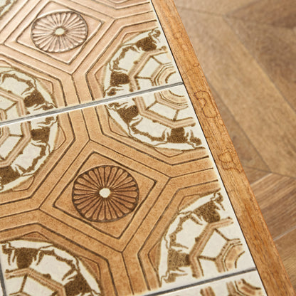 イギリス ヴィンテージ タイルトップ コーヒーテーブル センターテーブル