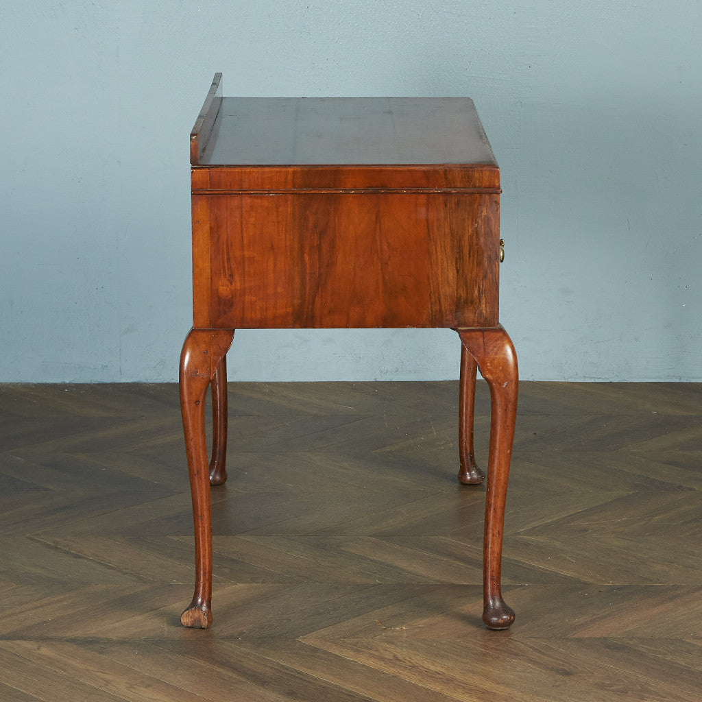 Antique British walnut double-sided desk #82058