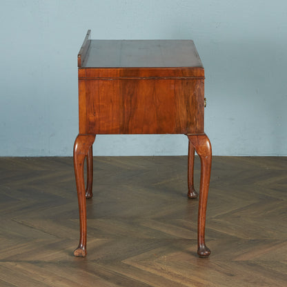 Antique British walnut double-sided desk #82058