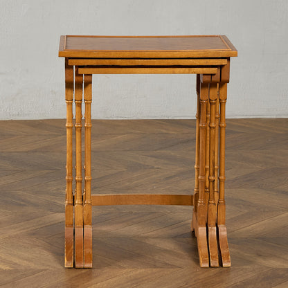 英国 クラシック イチイ ネストテーブル #95461