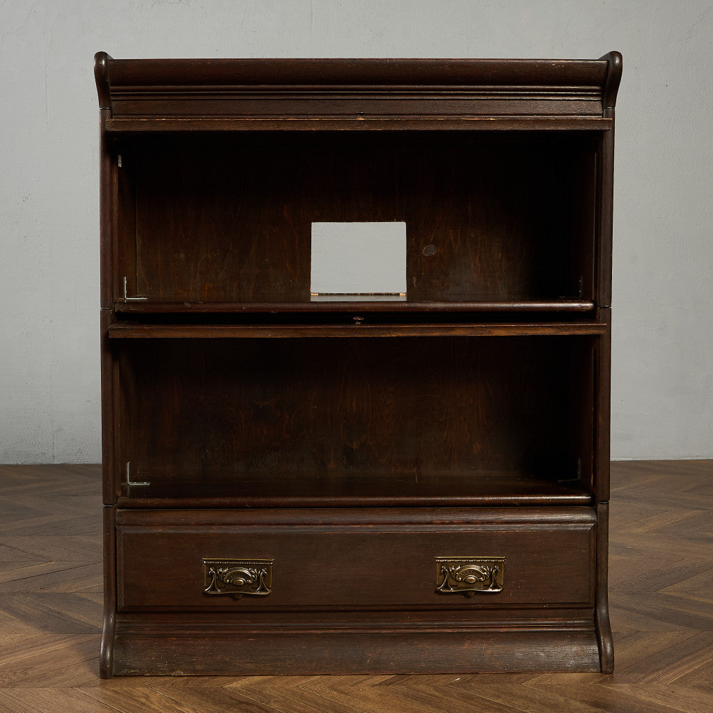 英国アンティーク スタッキングブックケース 食器棚