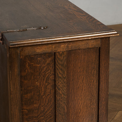 英国 クラシック オーク材 ブランケットボックス