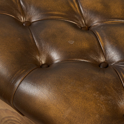 英国 クラシック チェスターフィールド スツール