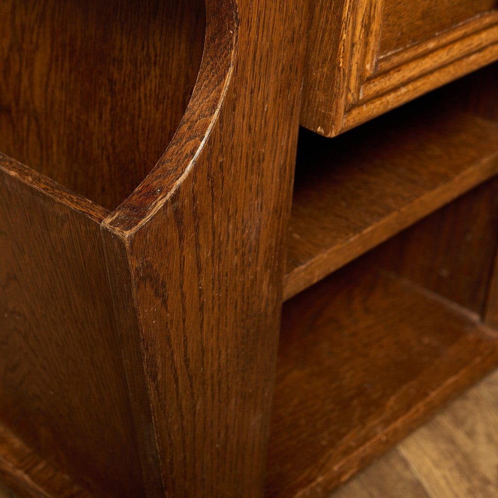 英国 クラシック マガジンラック付き サイドテーブル