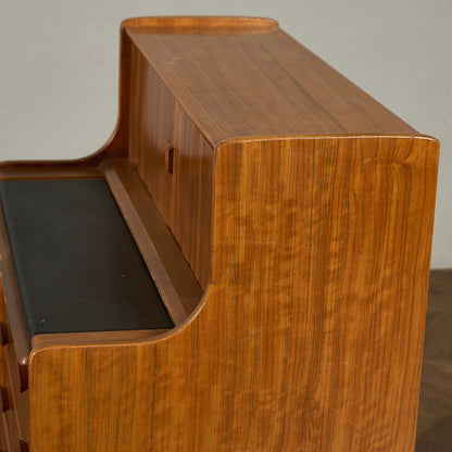 英国 ヴィンテージ 蛇腹扉 ライティングビューロー