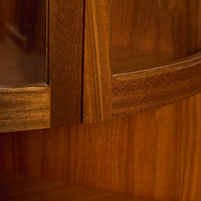 ネイサン Nathan 十字扉 ヴィンテージ トール コーナーキャビネット #95517