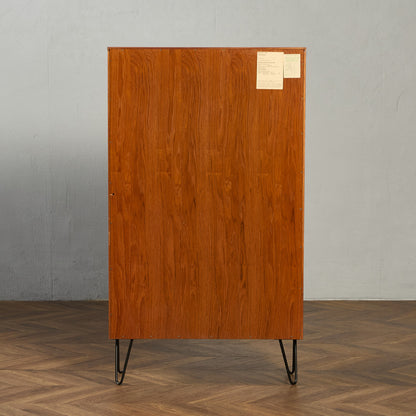 Fresco ガラス ブックケース カスタム アイアン ヘアピンレッグ