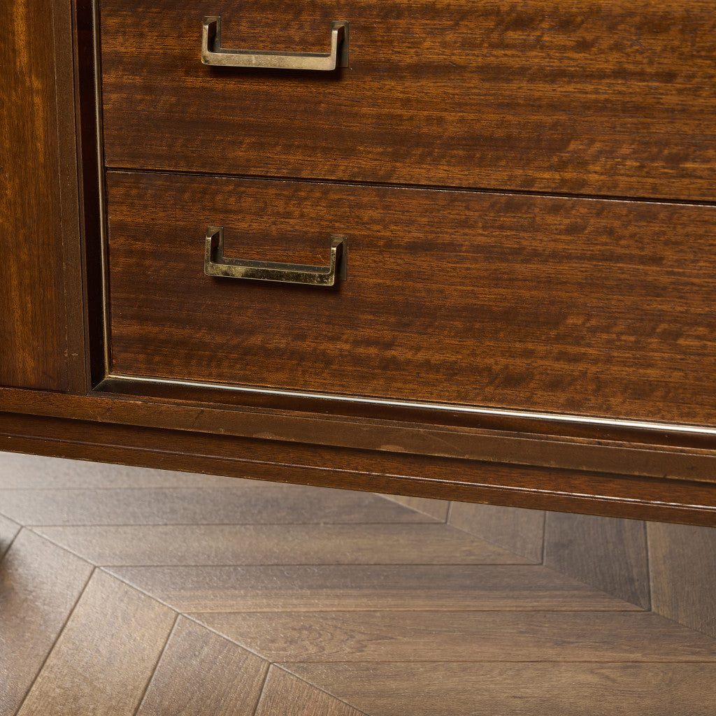 Brass-fitted Tola  ヴィンテージ サイドボード (4005)