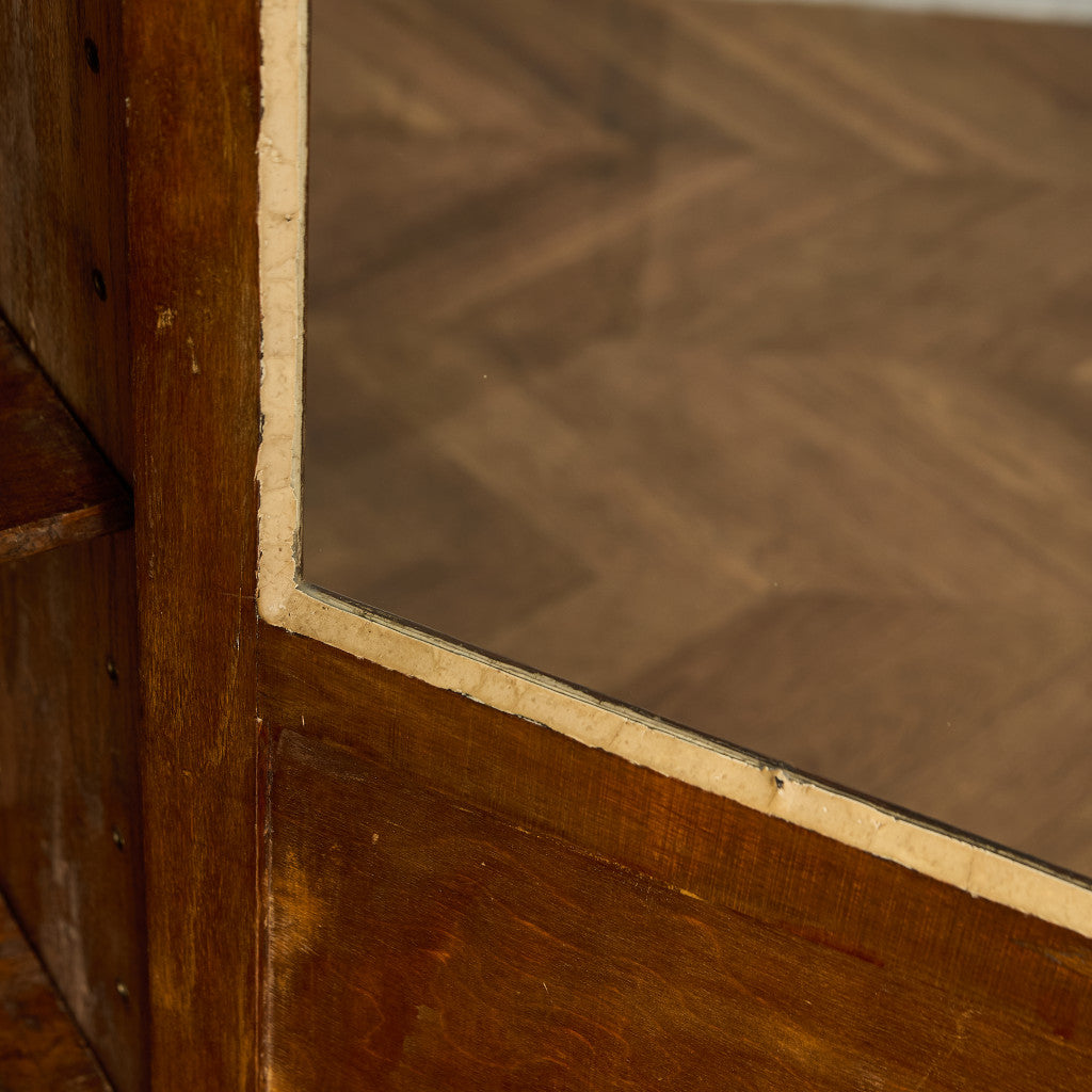 英国 クラシック オーク材 ブックケース 食器棚