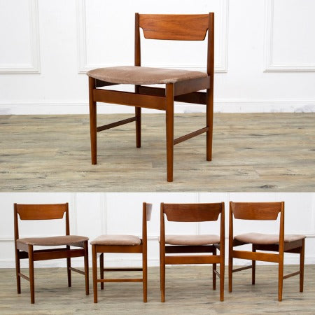 北欧スタイル ヴィンテージ ダイニングチェア4脚セット