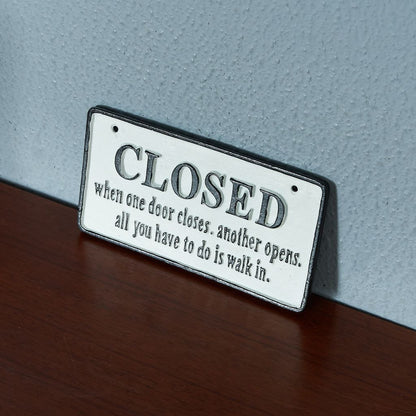 OPEN&CLOSED アイアンプレート