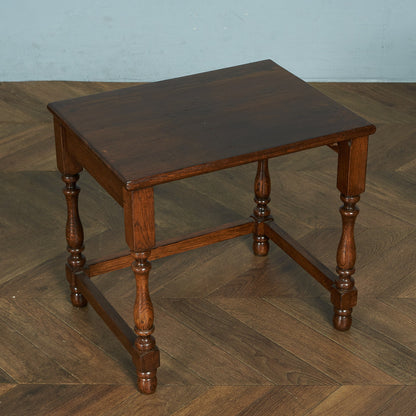 British classic oak nesting table #81756