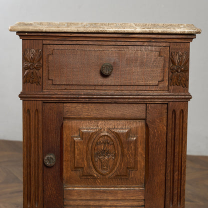 英国 クラシック 大理石 サイドキャビネット #96618