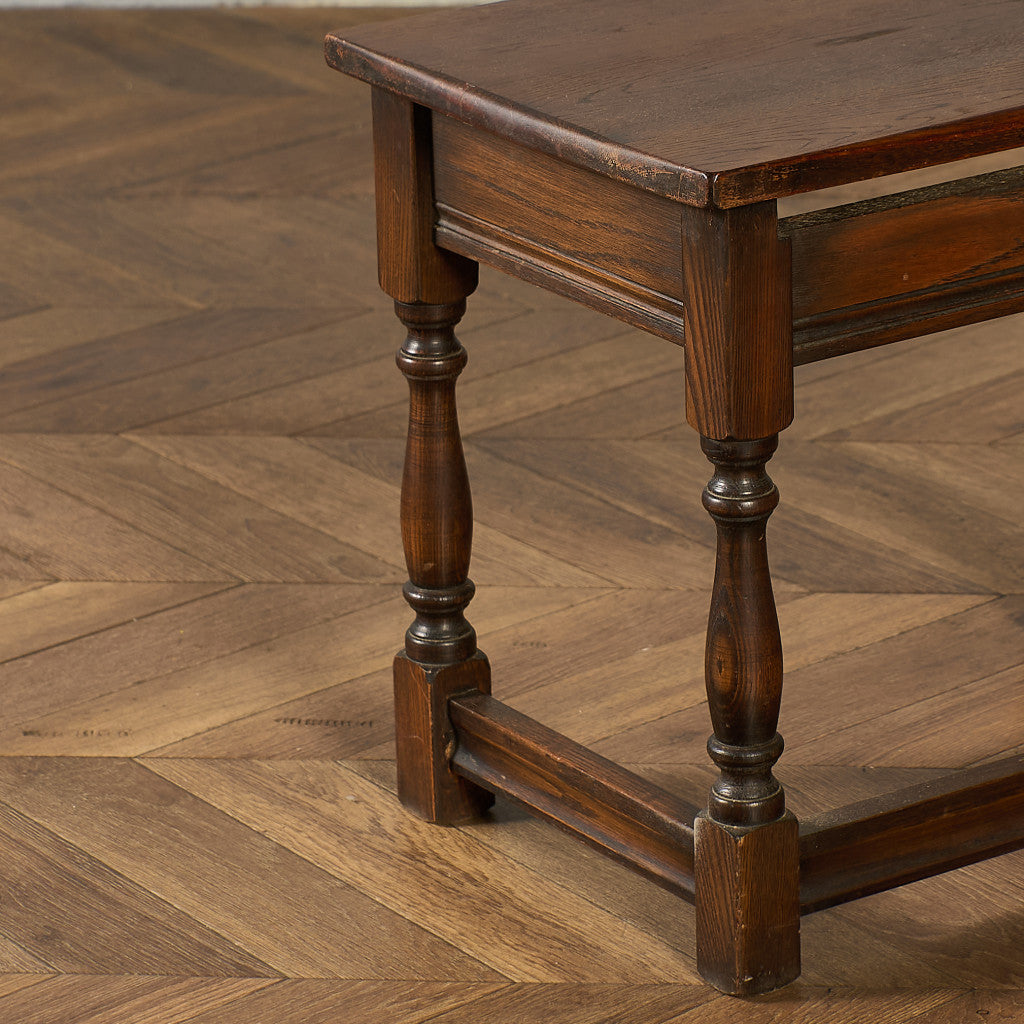 英国 クラシック オーク材 ネストテーブル