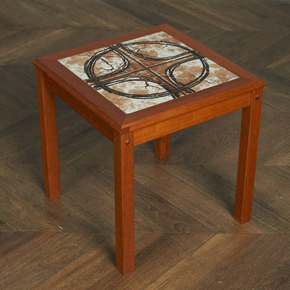 TRIOH mobler Danish tile top nesting table #84018