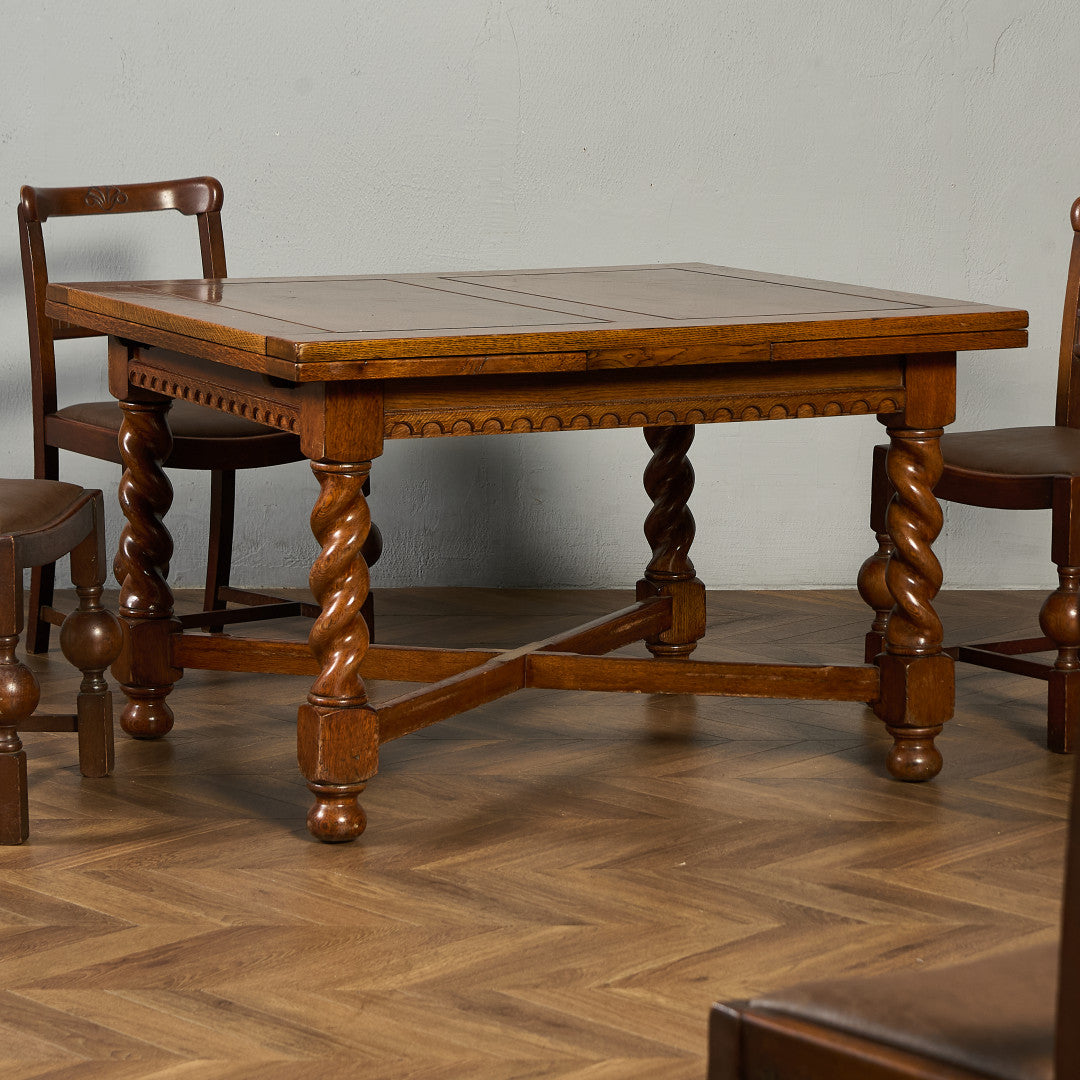 英国 クラシック ドローリーフ ダイニングテーブル