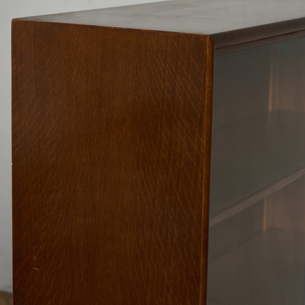 英国 クラシック ガラス ブックケース 食器棚