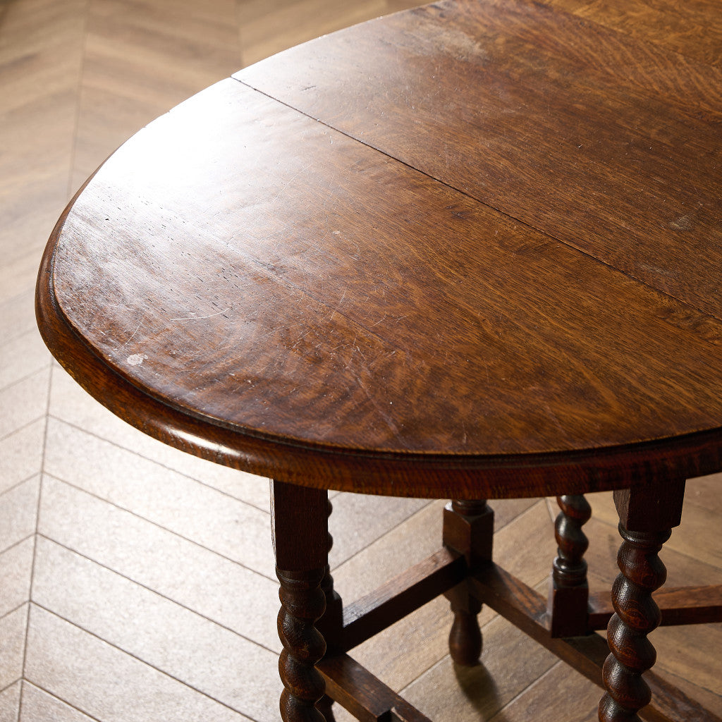 英国 クラシック ドロップリーフ ゲートレッグテーブル