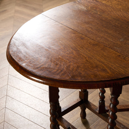 英国 クラシック ドロップリーフ ゲートレッグテーブル