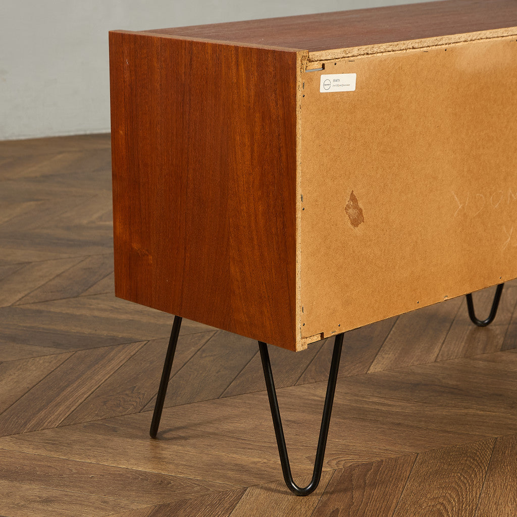 英国 ヴィンテージ ブックシェルフ カスタム アイアンヘアピンレッグ