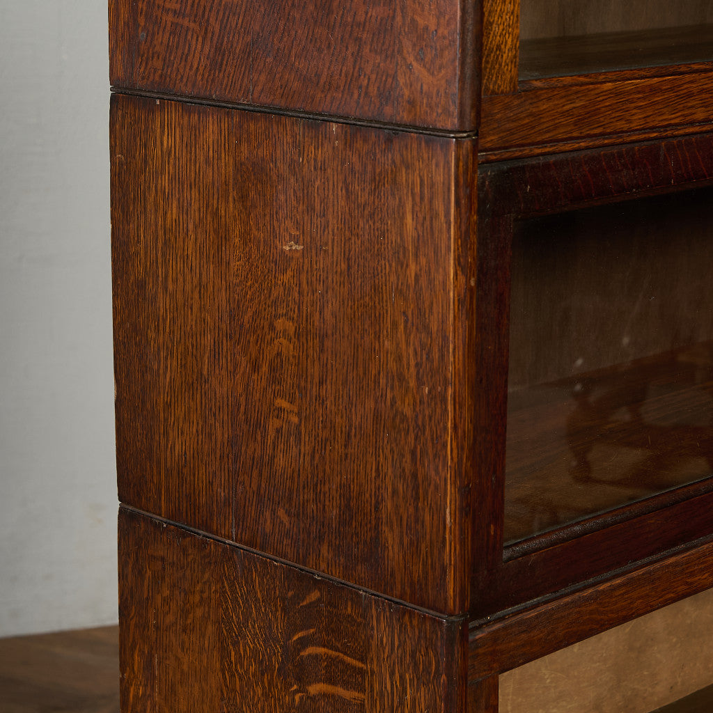 英国 アンティーク スタッキングブックケース 食器棚