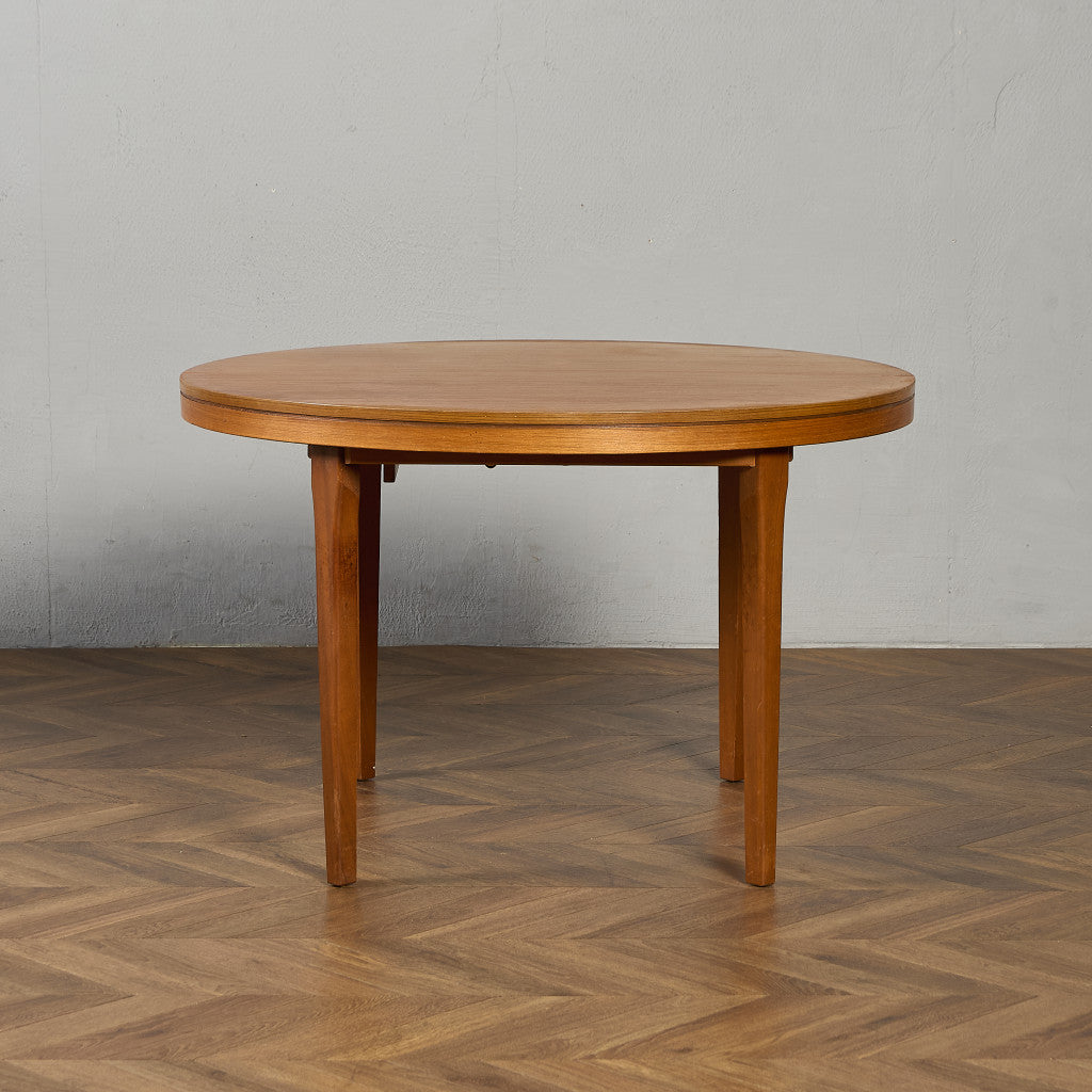 英国 ヴィンテージ エクステンション ラウンド ダイニングテーブル