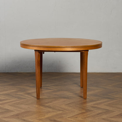 英国 ヴィンテージ エクステンション ラウンド ダイニングテーブル