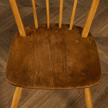 ヴィンテージ 4本 スポーク フープバックチェア ラウンドゴールドラベル