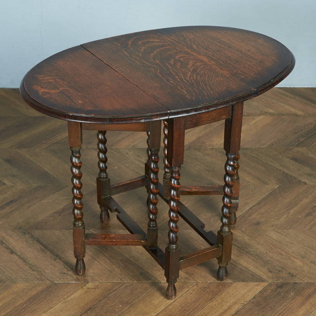 英国クラシック ドロップリーフ ゲートレッグテーブル #83843